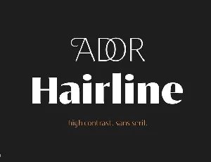 Ador Hairline font