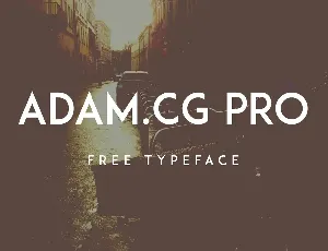 ADAM CG Pro font