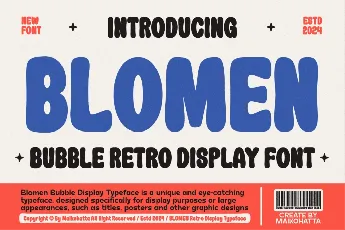 BLOMEN font