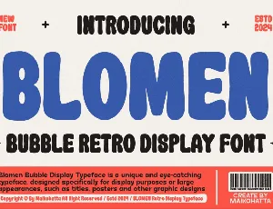 BLOMEN font