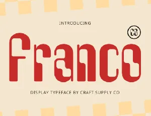 CS Franco Display font