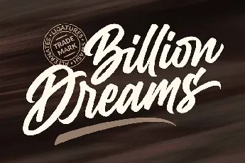 Billion Dreams Script font