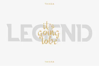 THIAGA DEMO font