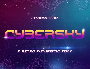 Cybersky Free Trial font