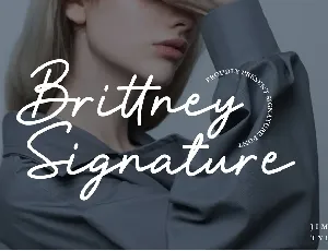 Brittney Signature DEMO! font