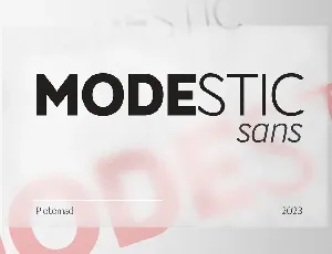 Modestic Sans font