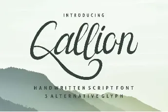 Callion Demo font