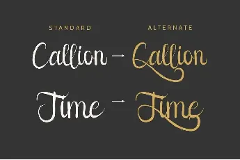 Callion Demo font