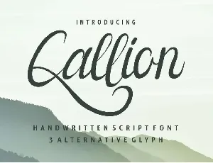 Callion Demo font