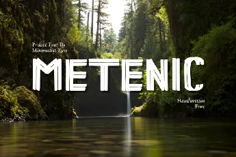 Metenic Display font