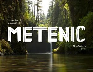 Metenic Display font