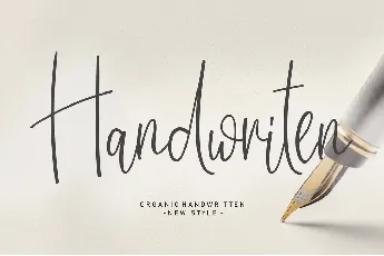 Handwriten font