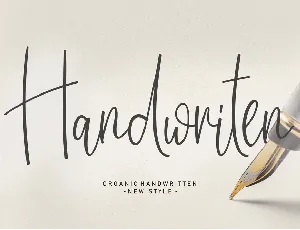 Handwriten font