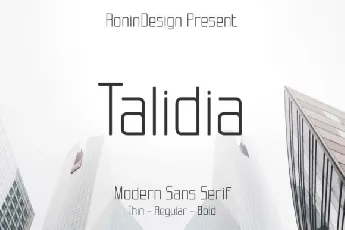 Talidia font