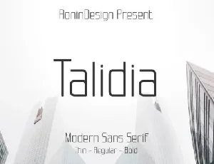 Talidia font