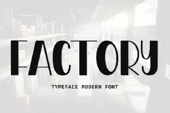 Factory Display font