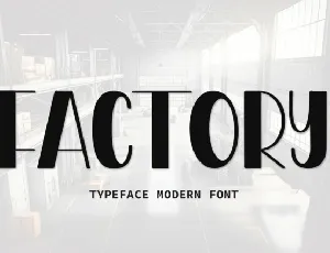 Factory Display font