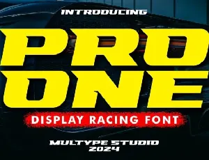 Racing Pro One font