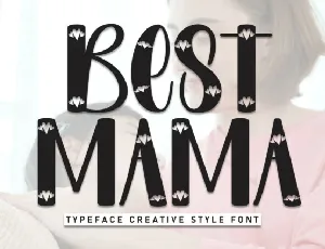 Best Mama Display font