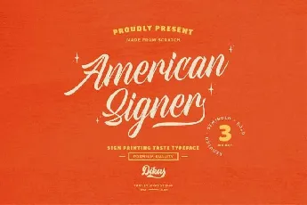 American Signer font