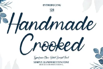 Handmade Crooked Script font