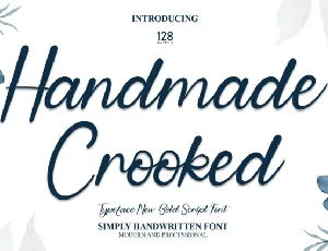 Handmade Crooked Script font