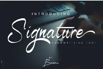 Signature font