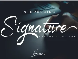 Signature font