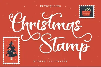 Christmas Stamp - Personal Use font