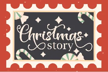 Christmas Stamp - Personal Use font