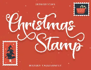 Christmas Stamp - Personal Use font