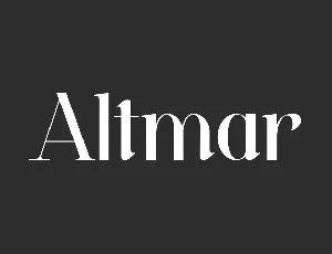 Altmar Demo font