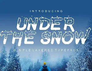 Under The Snow font