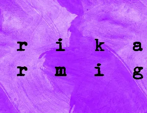 Erika Ormig font