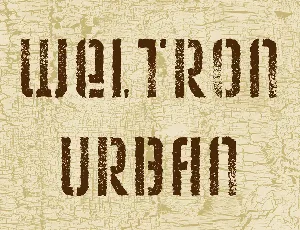 Weltron Urban font