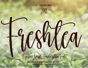 Freshtea font