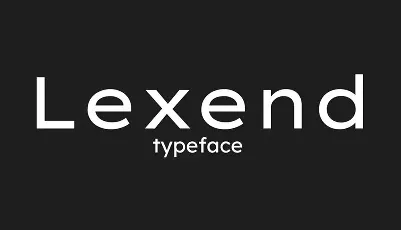 Lexend Family font