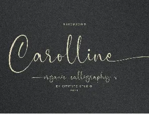 Carolline font