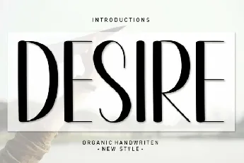 Desire Display font