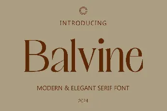 Balvine font