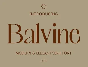 Balvine font