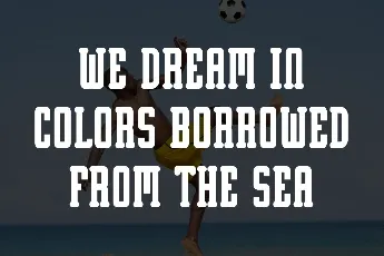 Beach Soccer font