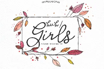 Huh! Girls Script Free font