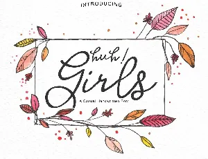 Huh! Girls Script Free font