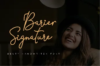 Barier Signature font