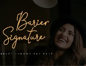 Barier Signature font