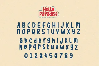 Hello Paradise font