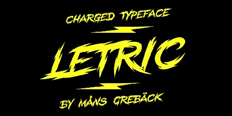 Letric PERSONAL USE ONLY font