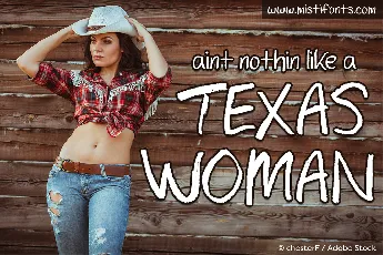 Texas Woman font