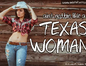 Texas Woman font